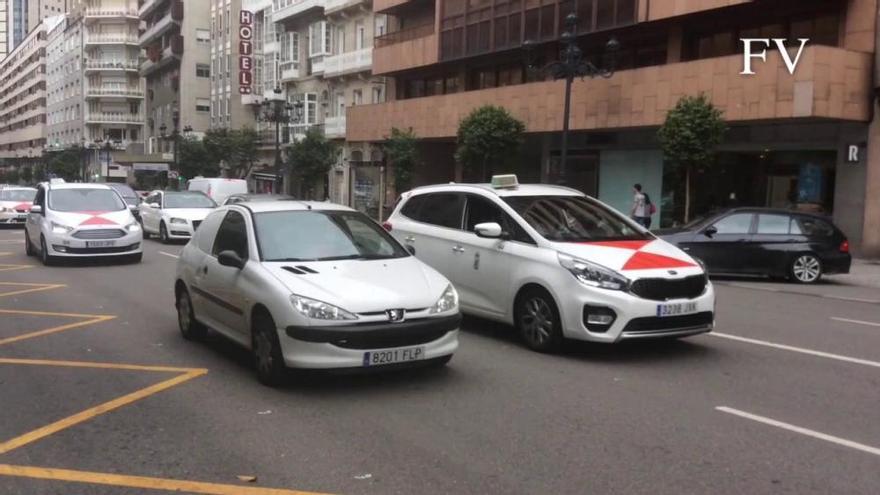 Los taxistas de Vigo, también en pie de guerra
