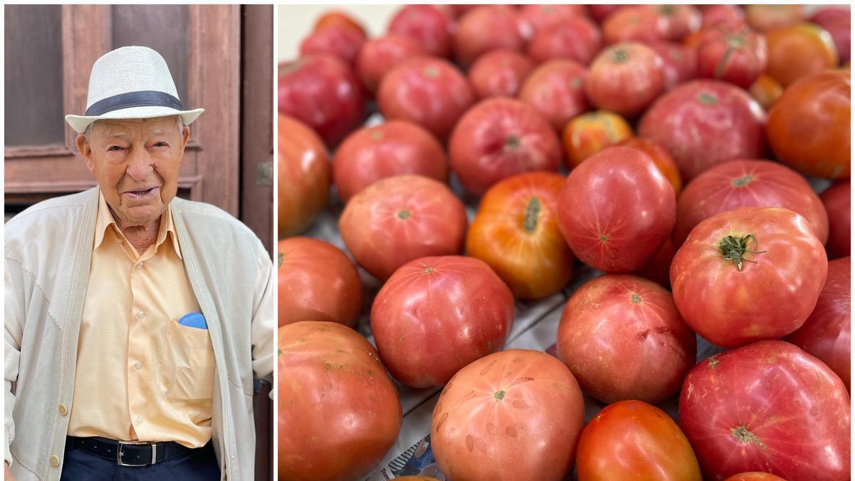 Agradecimiento a Enrique Prieto, vecino de Moreruela de los Infanzones, por la cosecha de tomates.