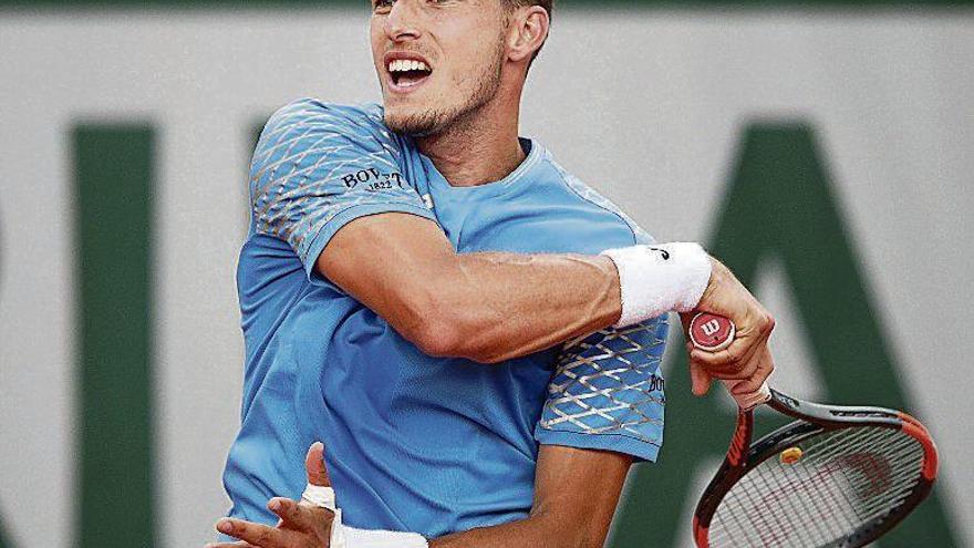 Pablo Carreño durante un partido de esta temporada.