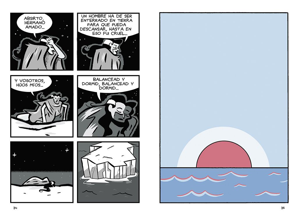 Viñetas del cómic 'Medea a la deriva' de Fermín Solís
