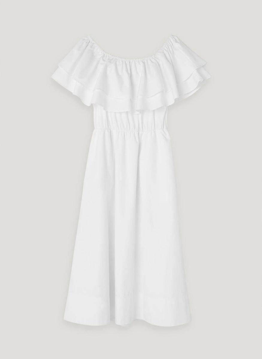 Vestido blanco off the shoulder