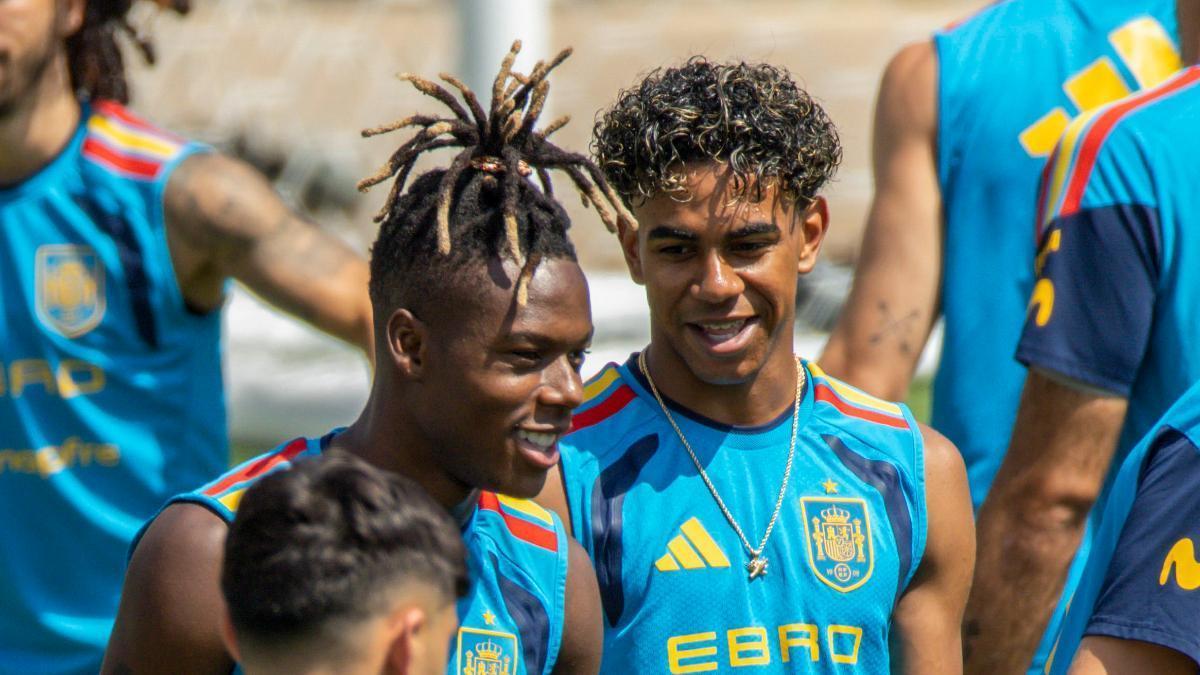 La Selección española entrena el día previo al encuentro de semifinales contra Francia