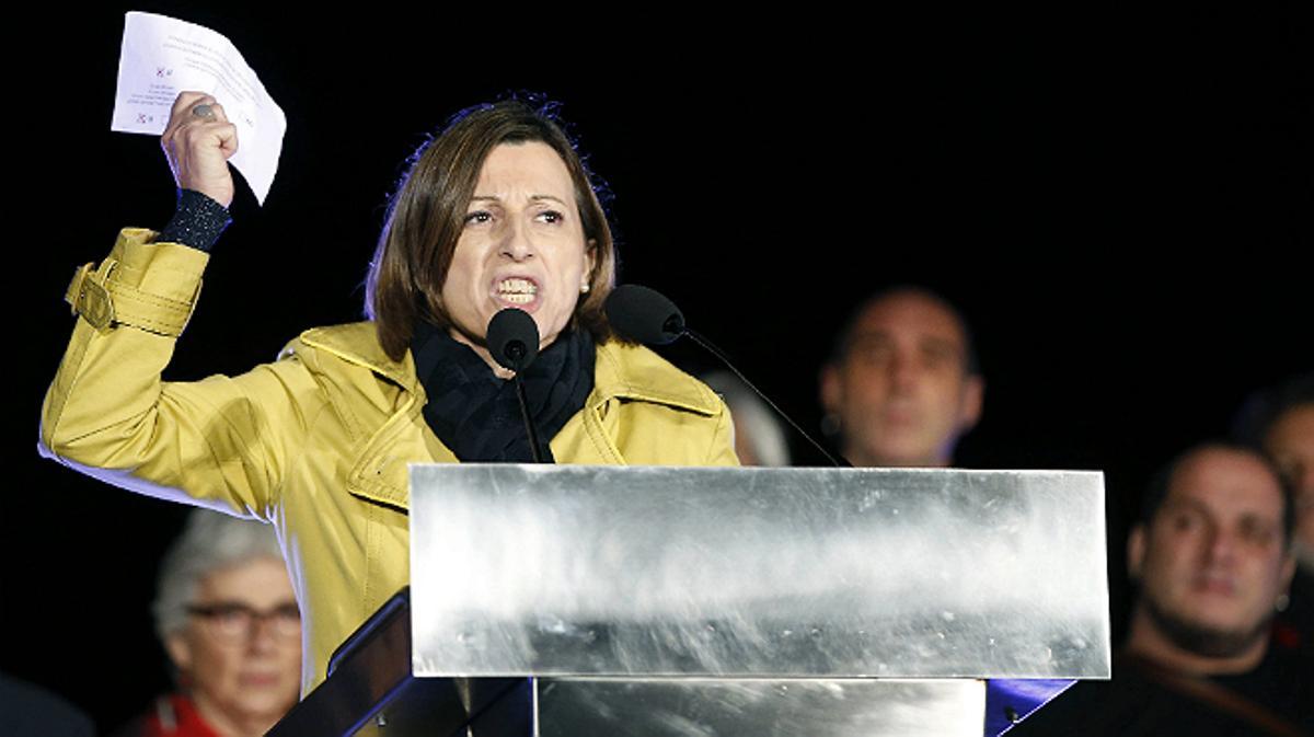 La presidenta d’ANC recorda que ja han arribat amenaces i subratlla que el 9-N serà un èxit si s’obren els col·legis electorals.