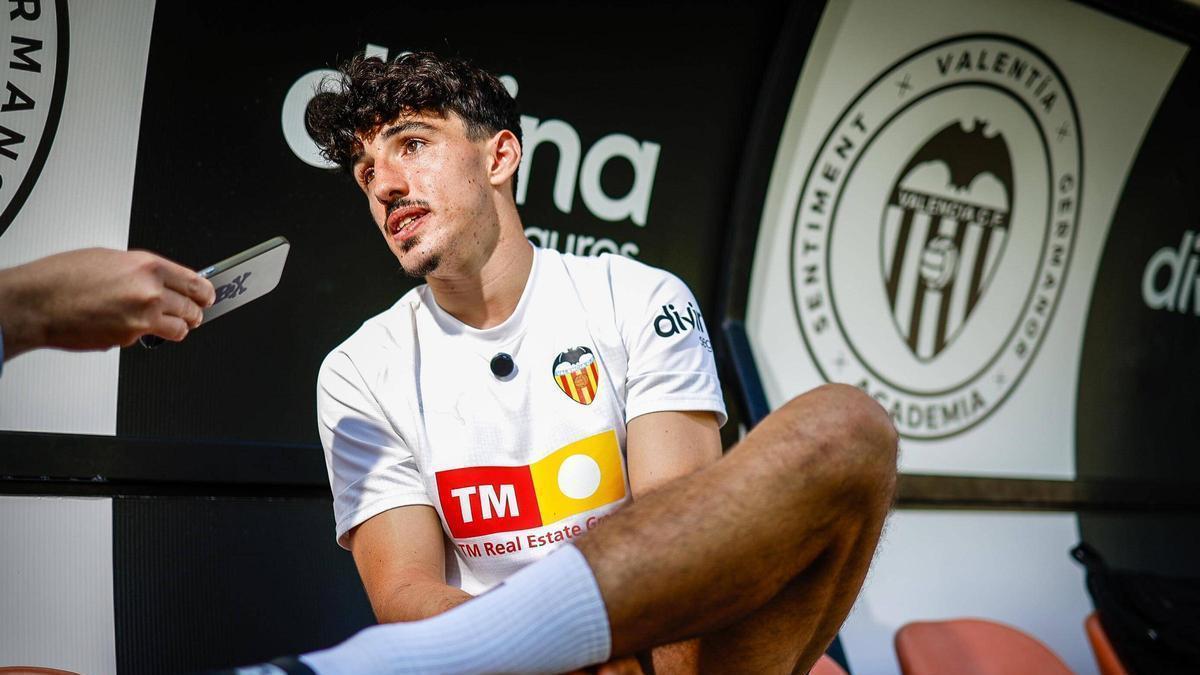 Diego López, durante la entrevista