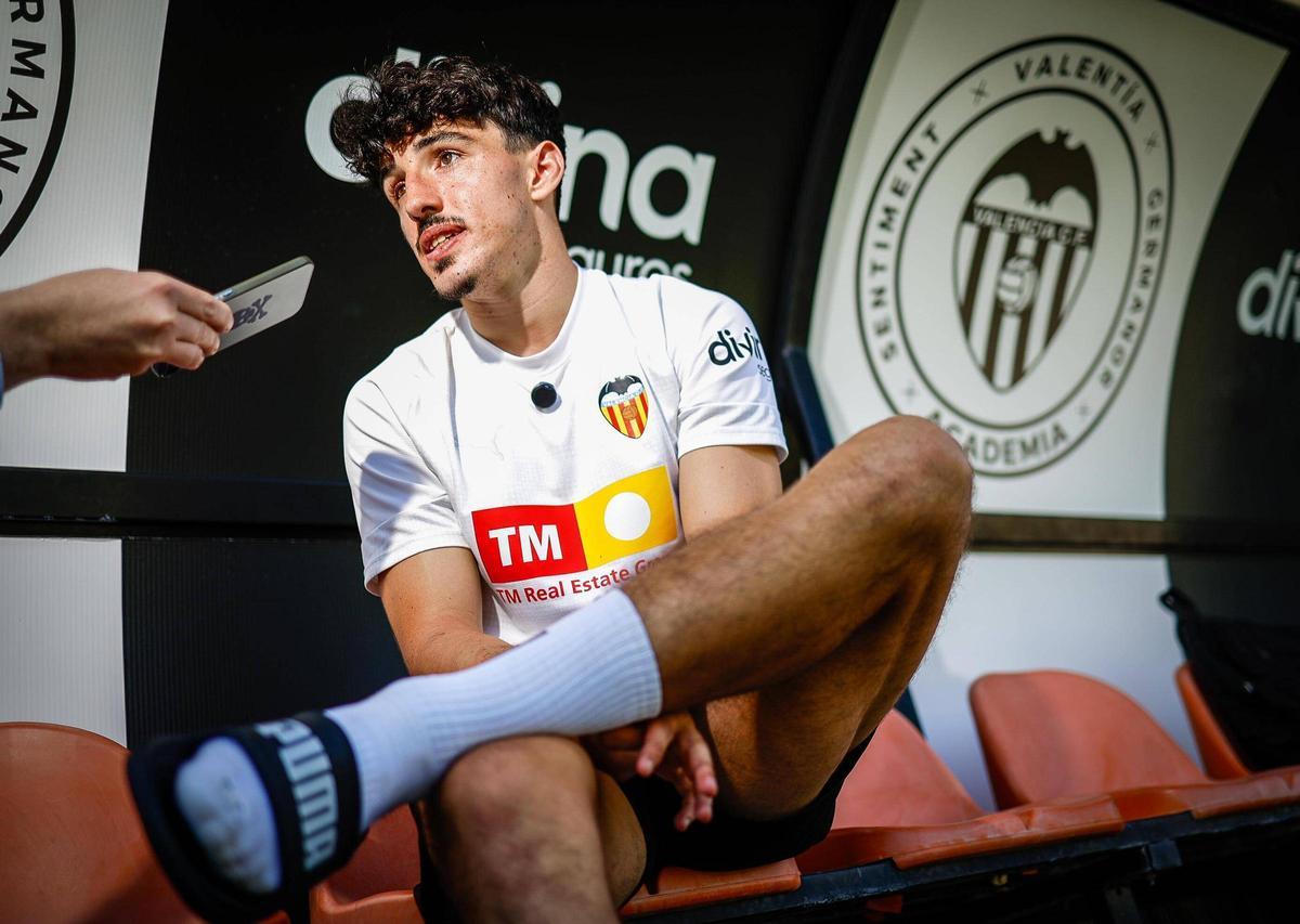 Diego López, durante la entrevista
