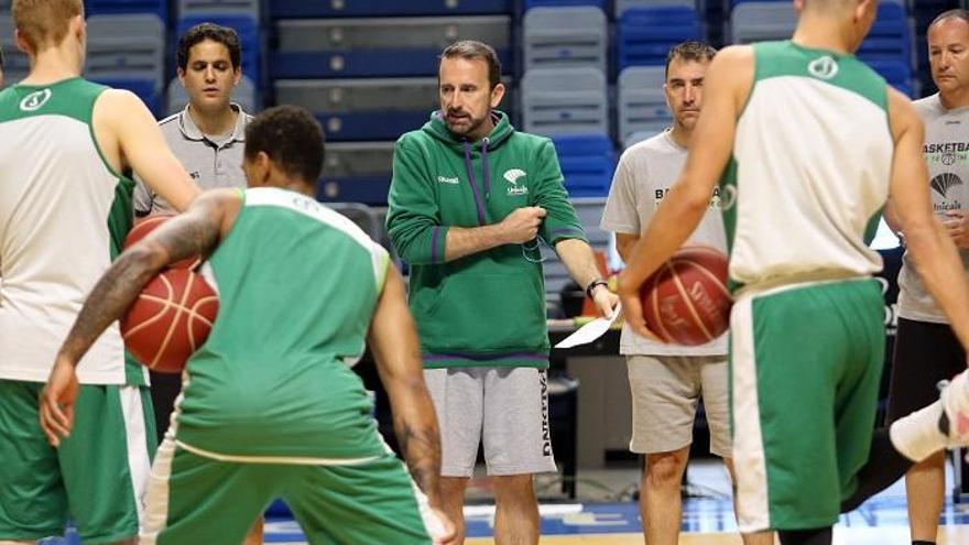 Joan Plaza, durante un entrenamiento al final de la pasada temporada.