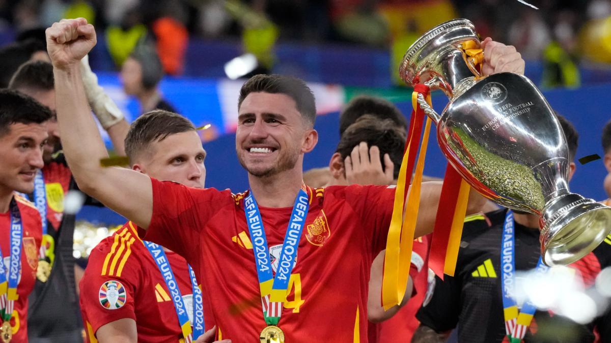 Aymeric Laporte, con la Eurocopa