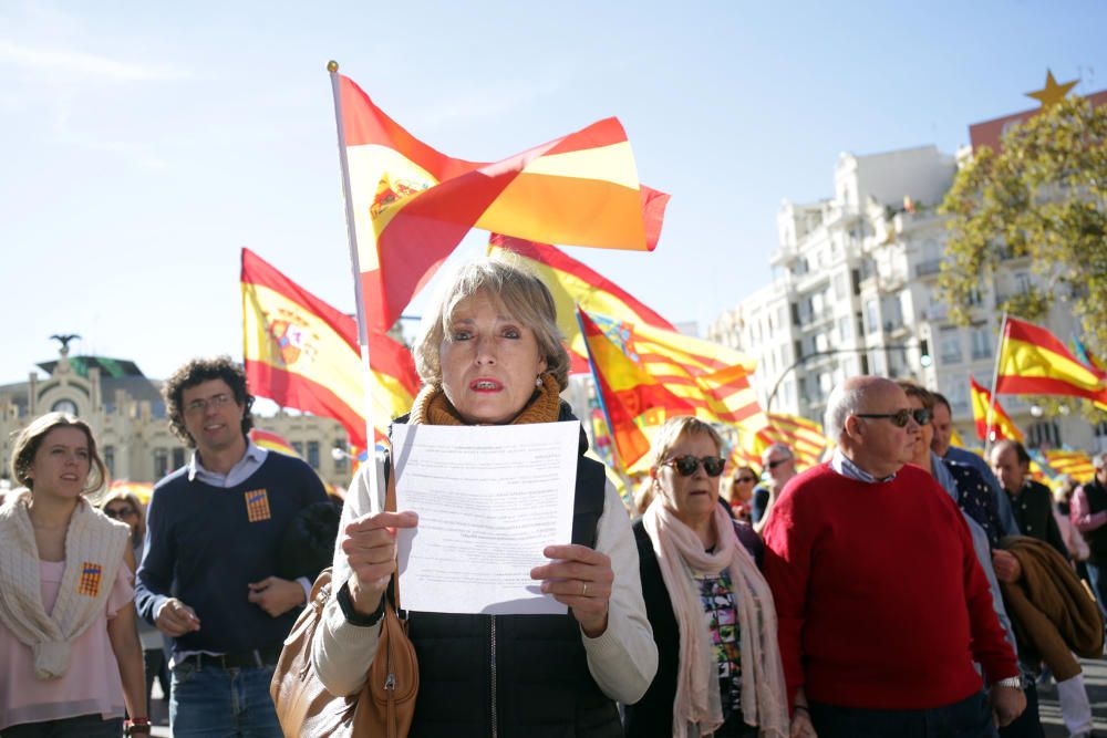 Manifiestación en València contra los 'països catalans'