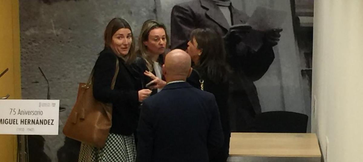 Un instante de la discusión entre los gabinetes de las diferentes administraciones