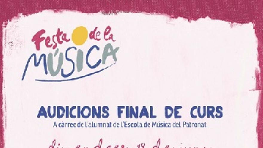 Audicions de final de curs de l&#039;alumnat del Patronat