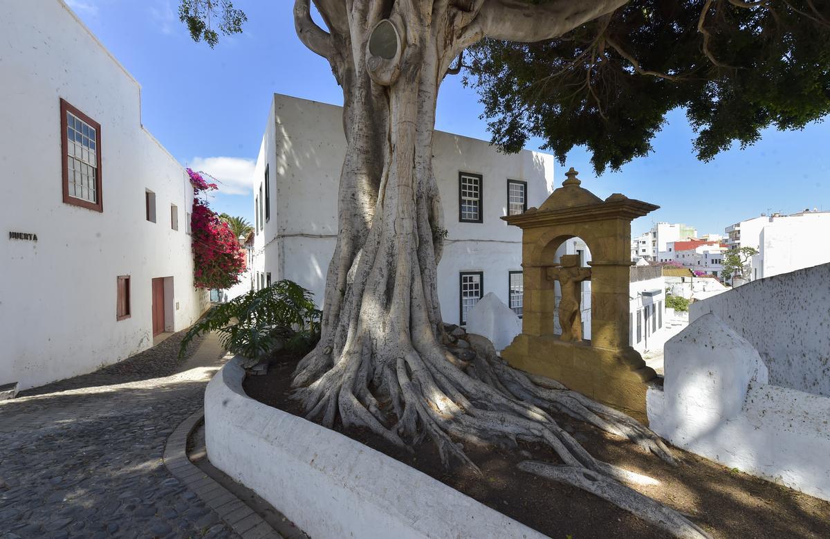 Uno de los rincones del barrio histórico de San Francisco, en Telde.