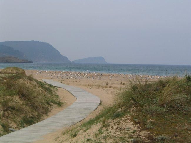 La Praia de San Román, O Vicedo, donde se encuentra el asentamiento vikingo