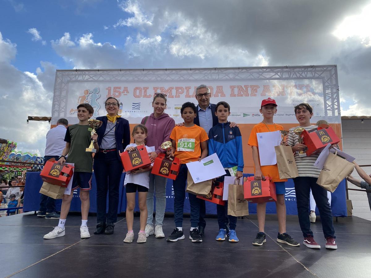 Primeros clasificados en Infantil Masculino.
