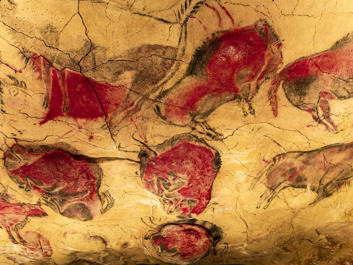 Bisones rojos de la cueva de Altamira