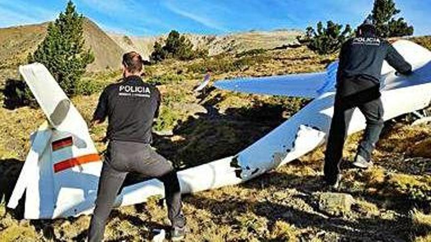 Els Mossos d&#039;Esquadra treballant en l&#039;últim accident aeri mortal, el mes d&#039;octubre, a la vall de Meranges.