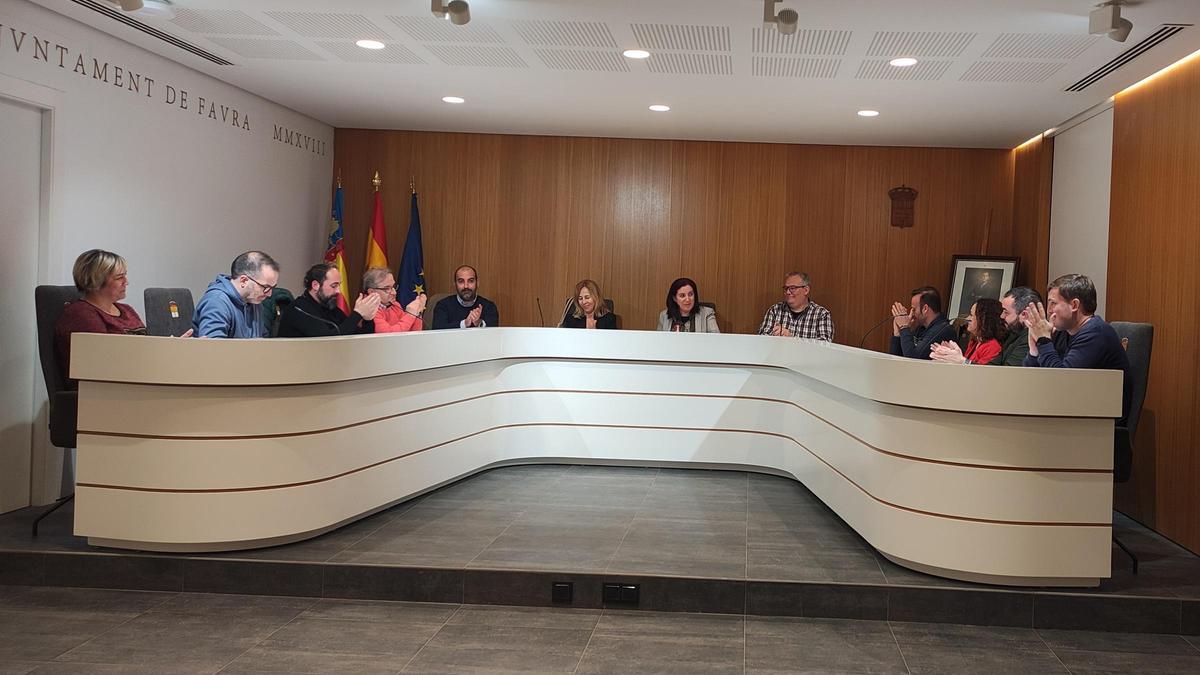 Un momento del pleno de Faura