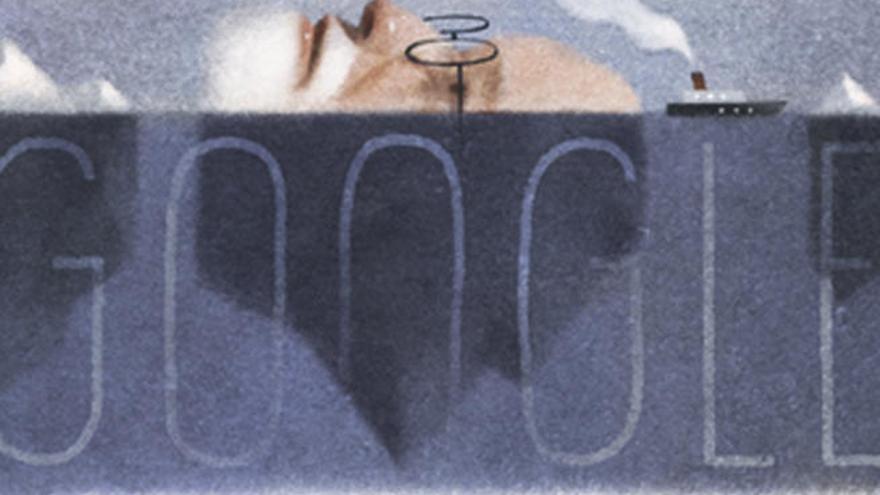 Sigmund Freud en el doodle de Google.