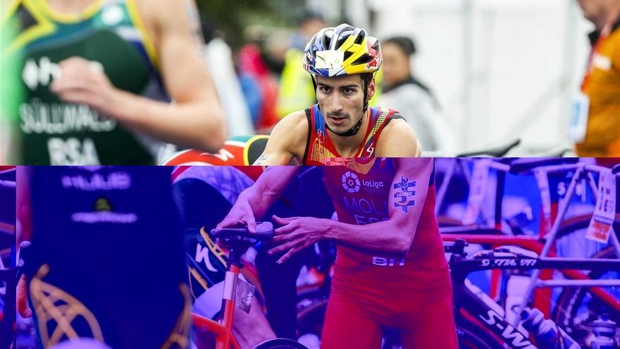 Mario Mola empieza la defensa del título mundial de triatlón con un segundo puesto