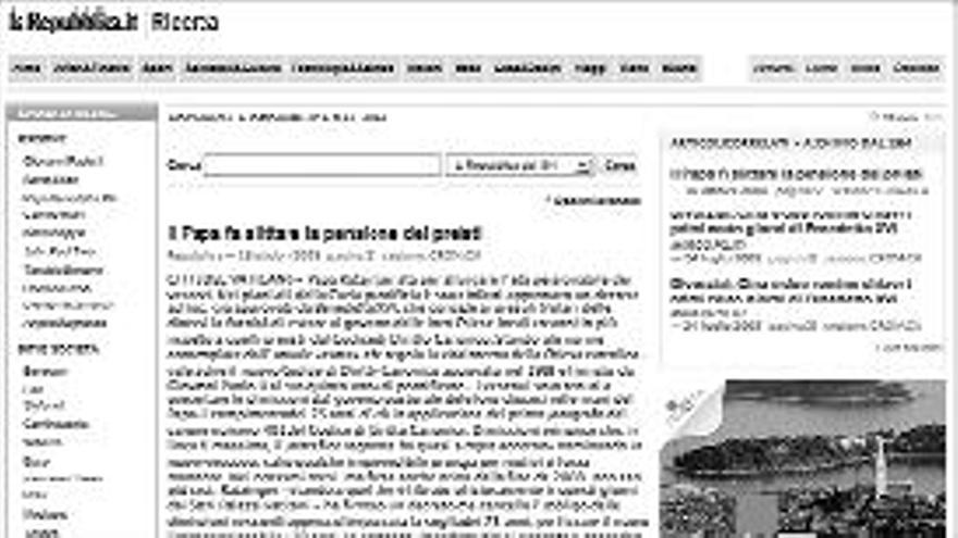 Article extret de l&#039;edició en línia del rotatiu italià &quot;La Repubblica&quot;.