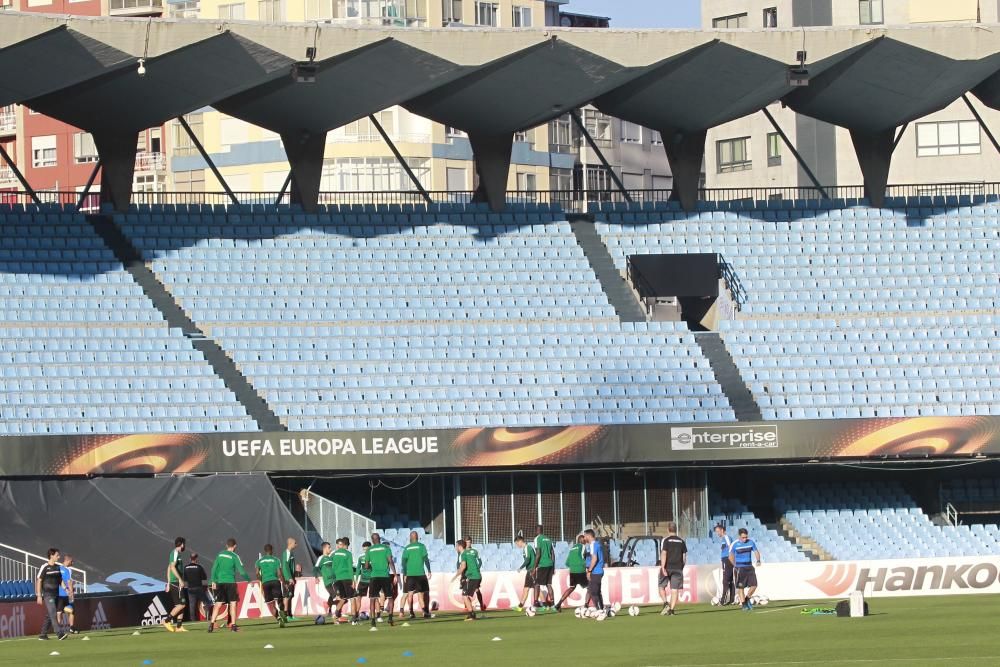 Así fue el entrenamiento del Panathinaikos en Vigo