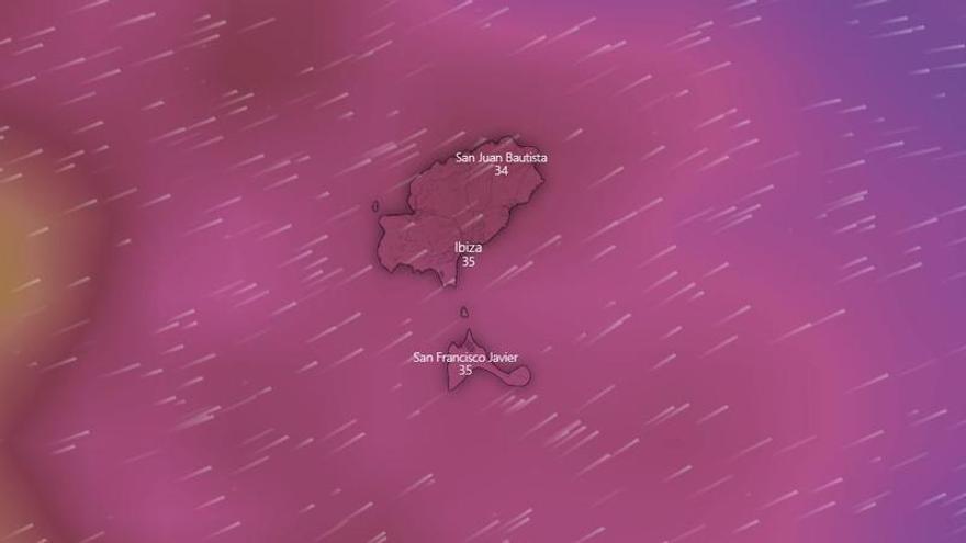Vientos huracanados en Ibiza