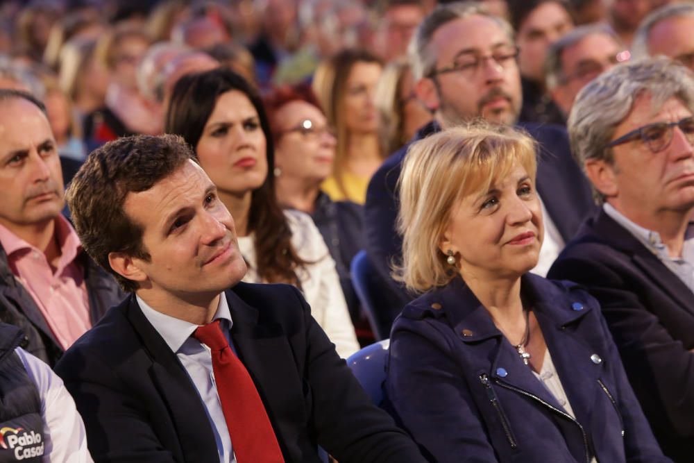 Pablo Casado visita Murcia un día antes del cierre de campaña