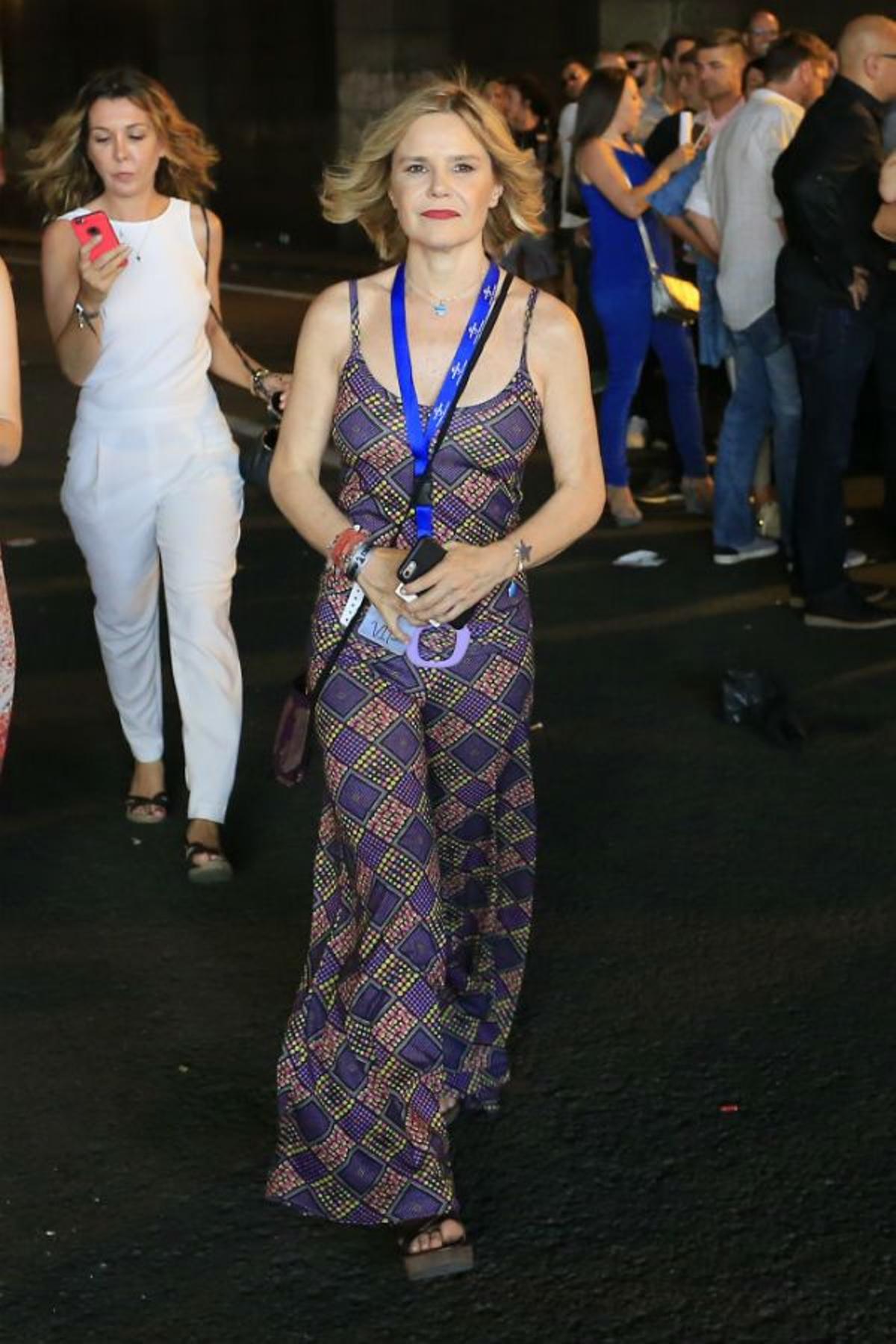 Eugenia Martínez de Irujo en el concierto de Alejandro Sanz