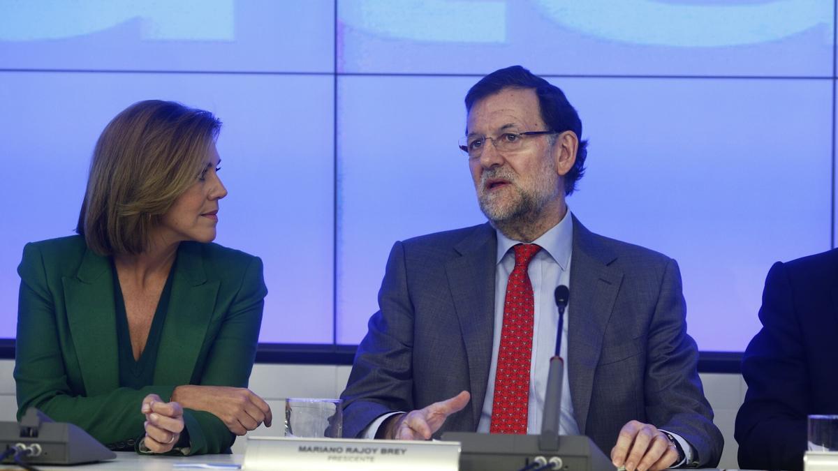 Mariano Rajoy y María Dolores de Cospedal.