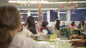 Comedor de la escuela Poeta Foix, en Barcelona, este trimestre.