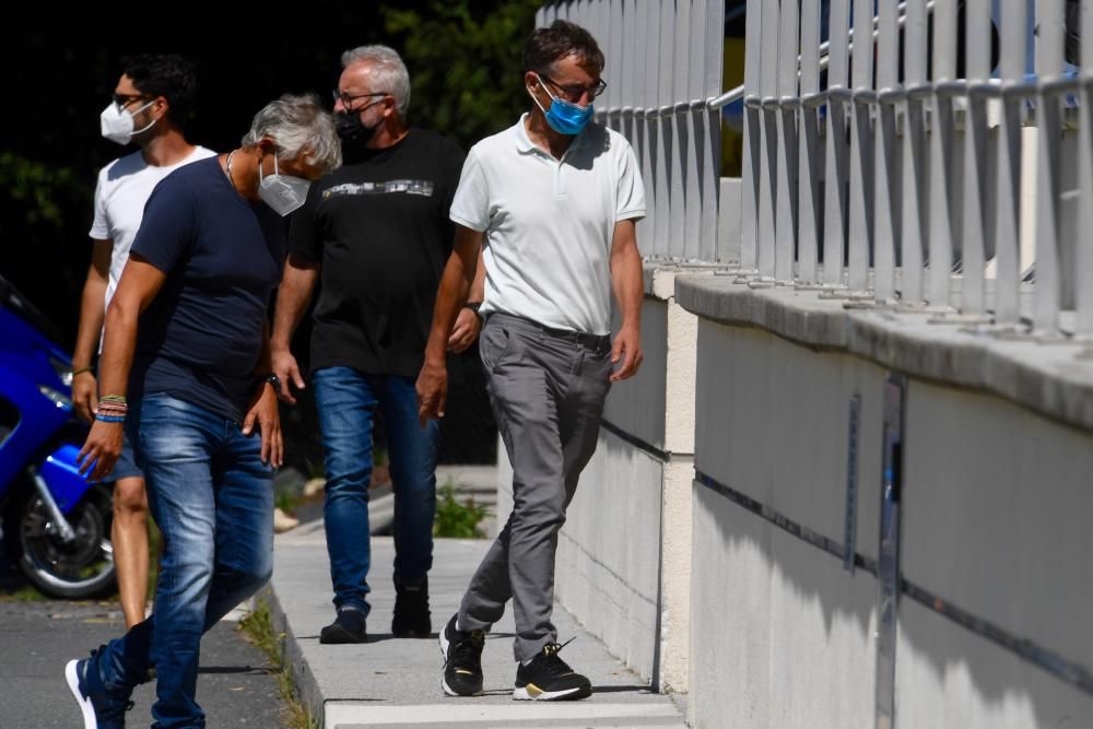 Acudieron a la ciudad deportiva tras ser citados a realizar las pruebas previas al partido contra el Fuenlabrada que Competición decidió ayer fijar para este miércoles, ahora suspendido de nuevo.