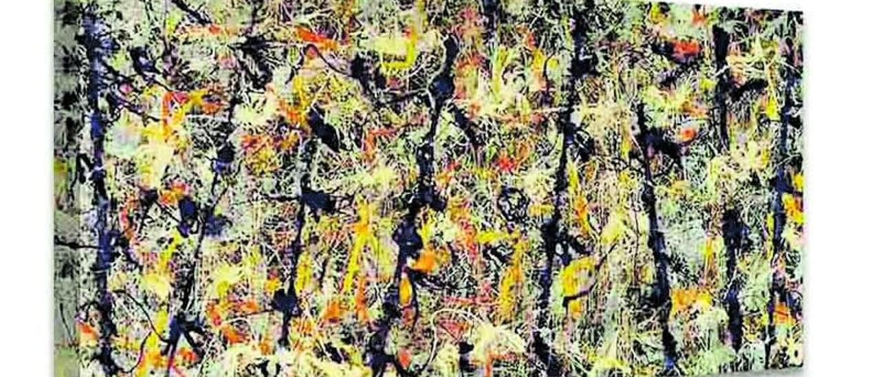 El cuadro &quot;Postes azules&quot; de Jackson Pollock.