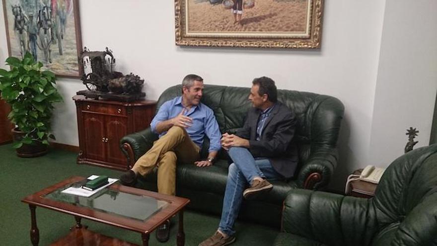 Maldonado y Ortiz, durante la reunión.