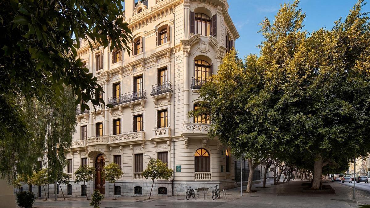 Fachada del Hotel Áurea de Málaga.