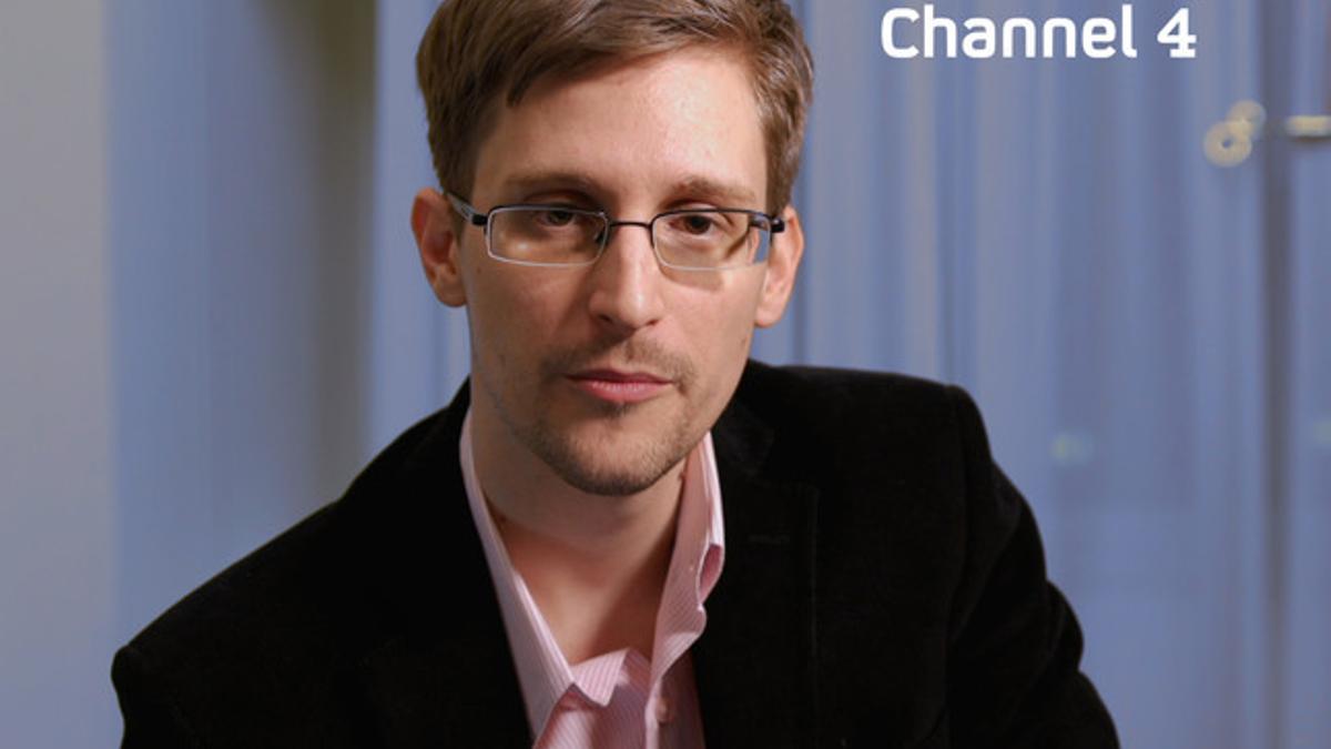 Edward Snowden, en su última comparecencia pública, el pasado 24 de diciembre en la cadena Channel 4.