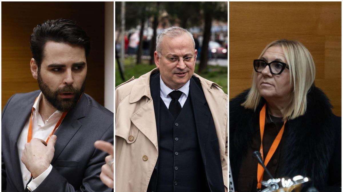 El abogado 'youtuber' Rubén Gisbert, el letrado de HazteOir Javier María Pérez-Roldán y la presidenta de Liberum