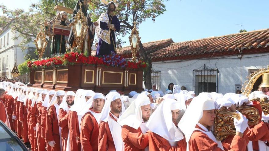 El trono del Señor en la salida procesional de 2017.