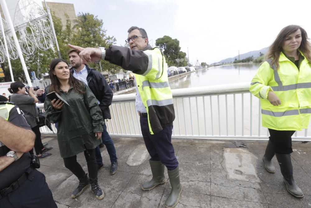 El Segura, en Murcia, a punto de desbordarse