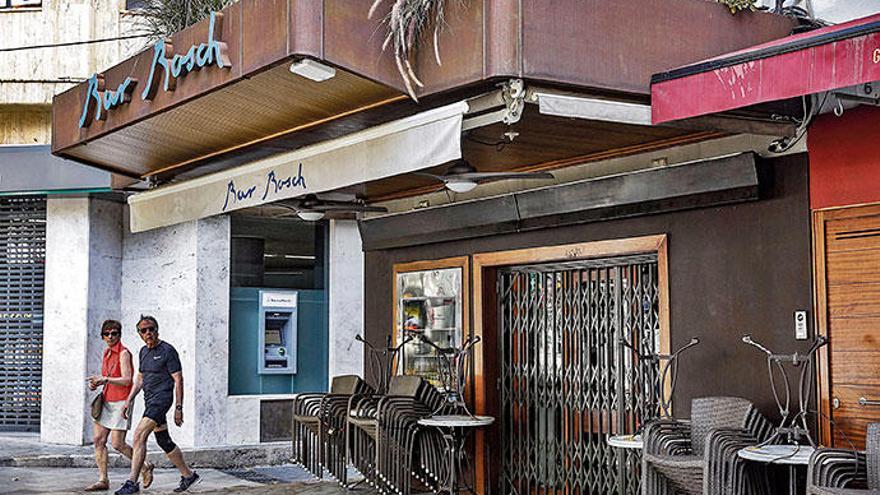 Sonntags nicht mehr geöffnet: die Bar Bosch im Zentrum von Palma.