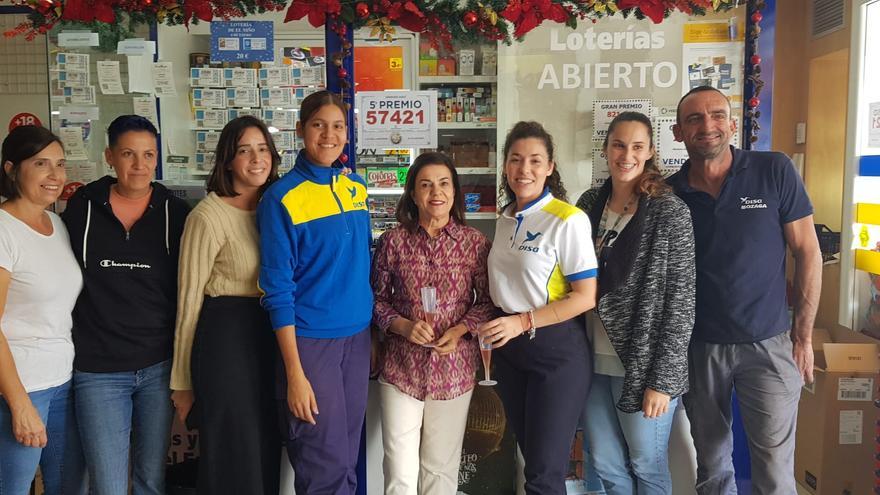 La gasolinera Disa (Mozaga, San Bartolomé) vendió un décimo de un quinto premio