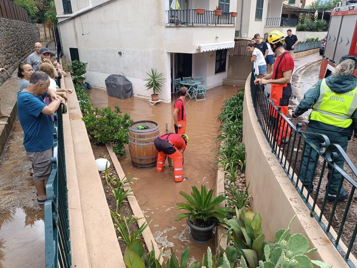 Los efectos de la DANA en Port Sóller, en imágenes