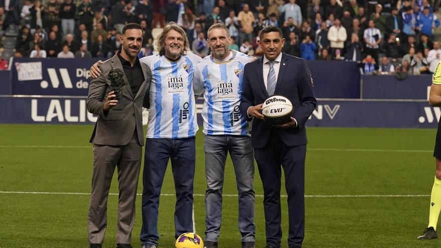 La Rosaleda se rinde a Ibon Navarro y a Salva Reina