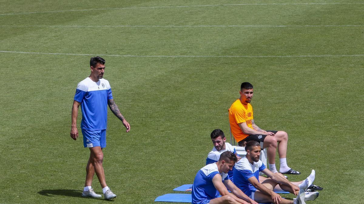 Entrenamiento de pasado lunes en el Rico Pérez