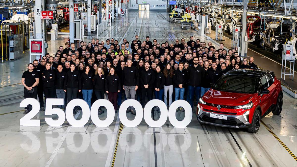 Renault Valladolid ya ha producido dos millones y medio de Captur.