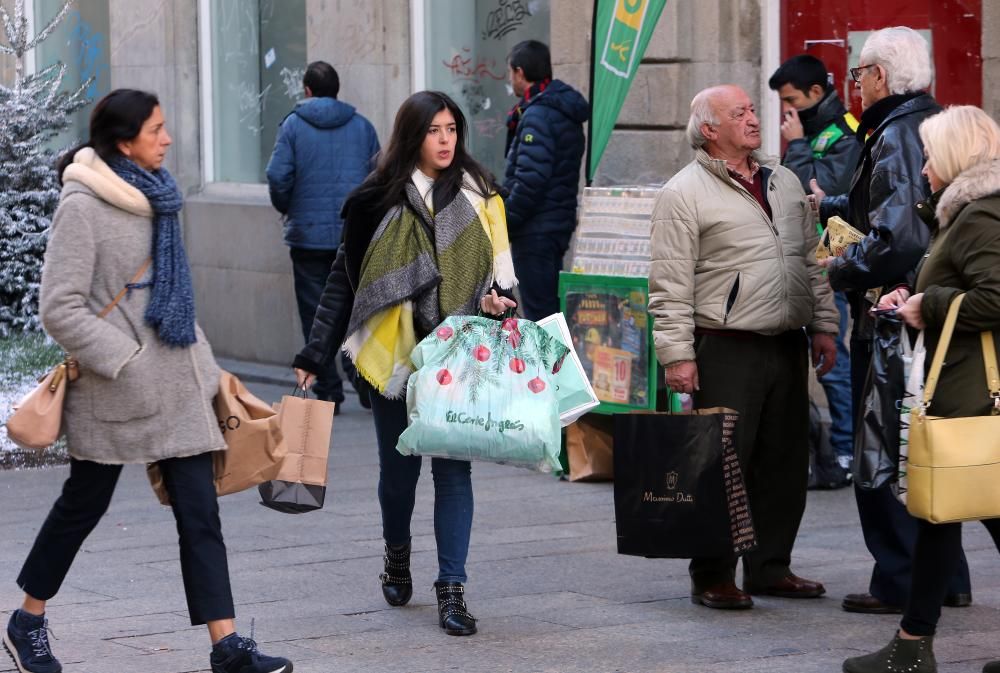 El primer día de rebajas, en el centro de Vigo