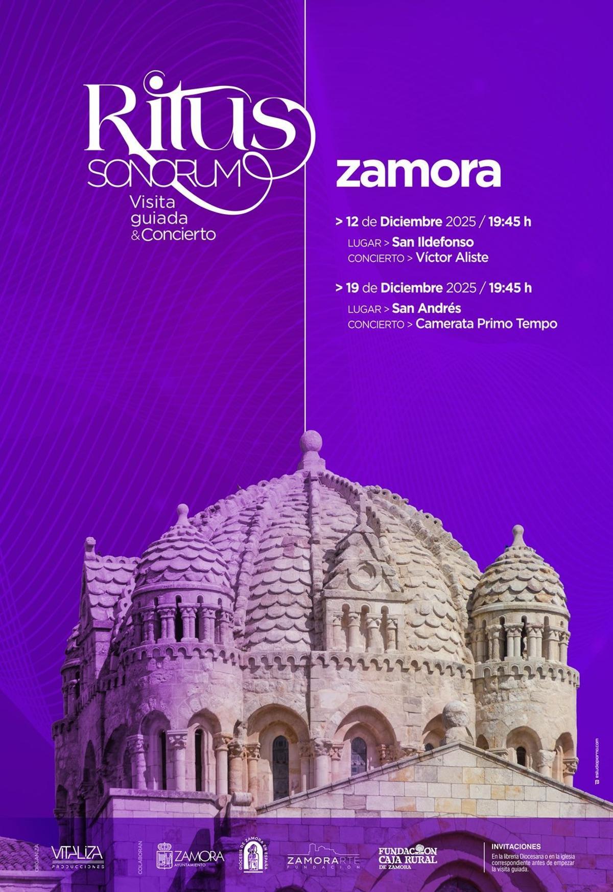 La provincia de Zamora acogerá durante el mes de diciembre el ciclo de conciertos  "Ritus Sonorum".