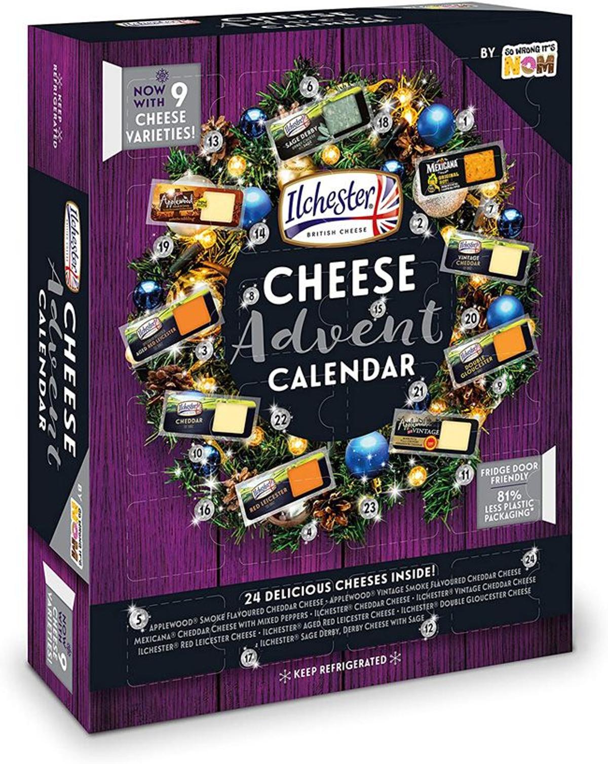 Calendario de adviento de queso, de Ilchester