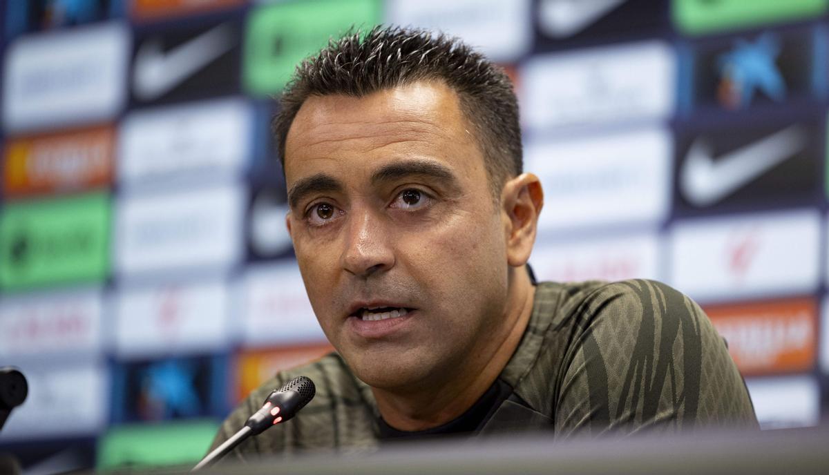 Xavi Hernández, técnico del Barça.