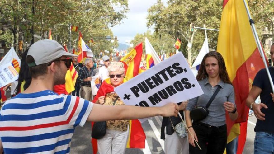 L&#039;unionisme aplega 10.000 persones a Barcelona a les portes de la sentència