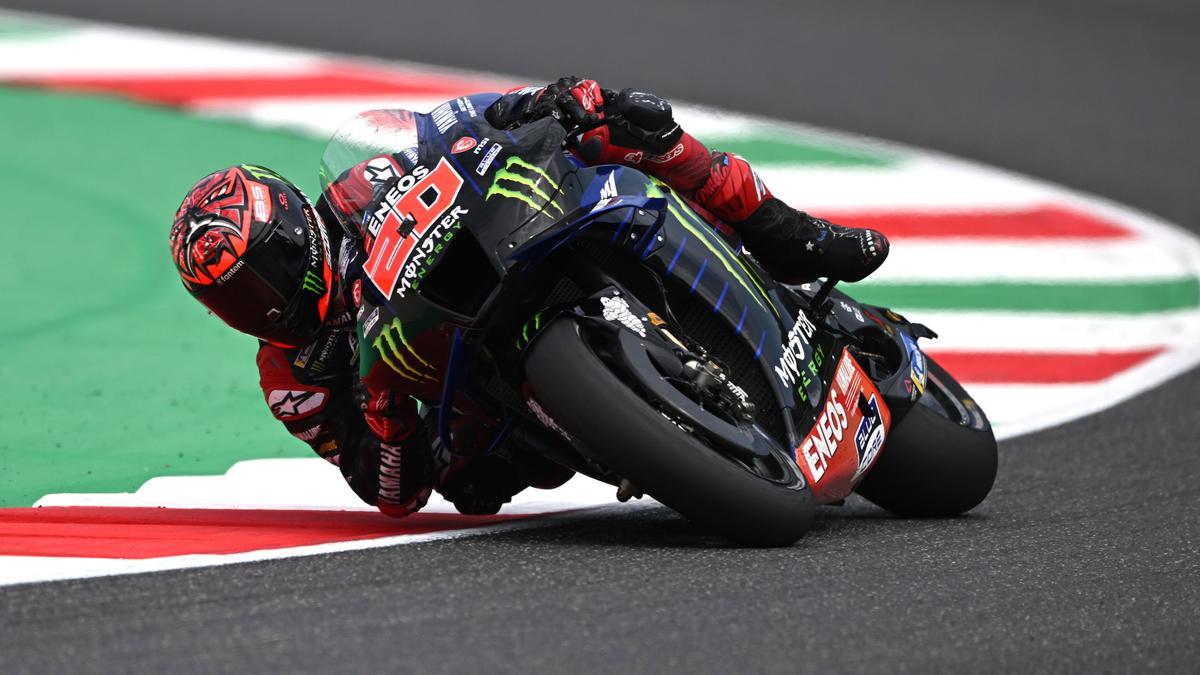 Fabio Quartararo, en el circuito de Mugello, durante el GP de Italia.