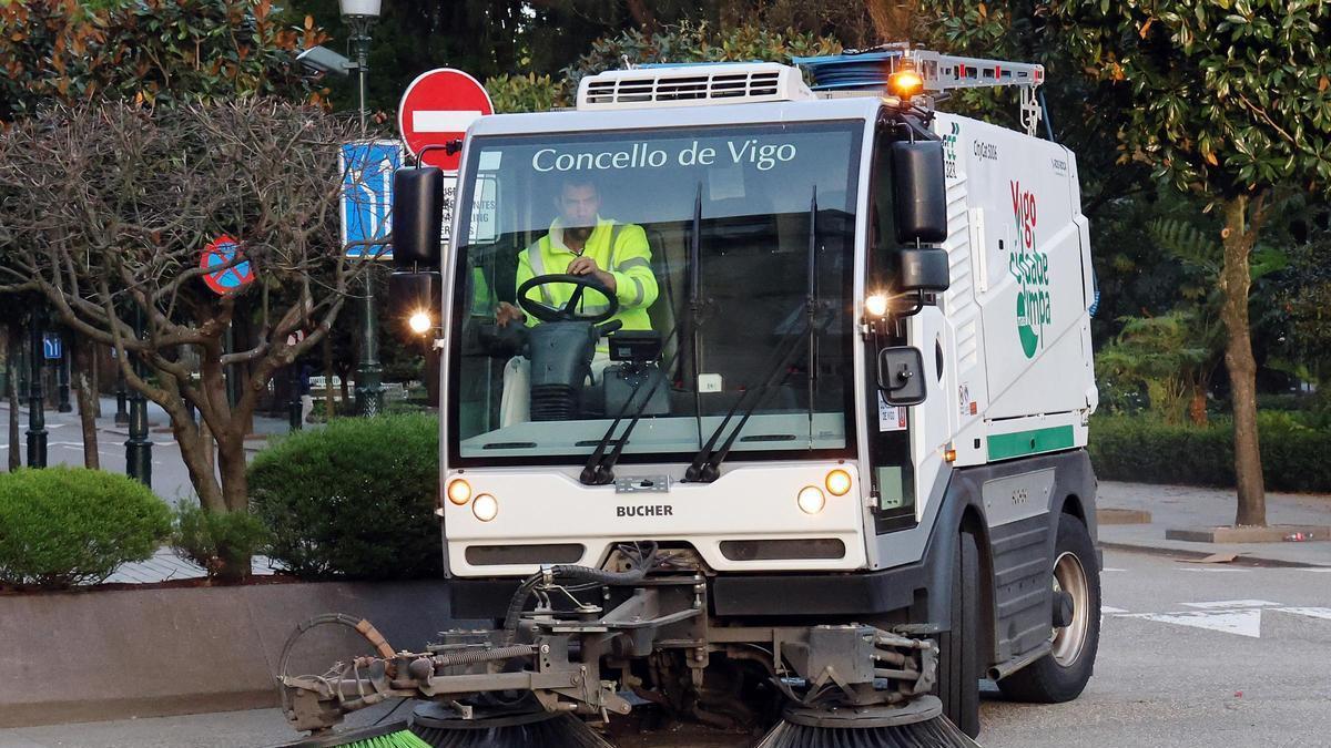 Camión de limpieza de FCC en Vigo en una imagen de archivo